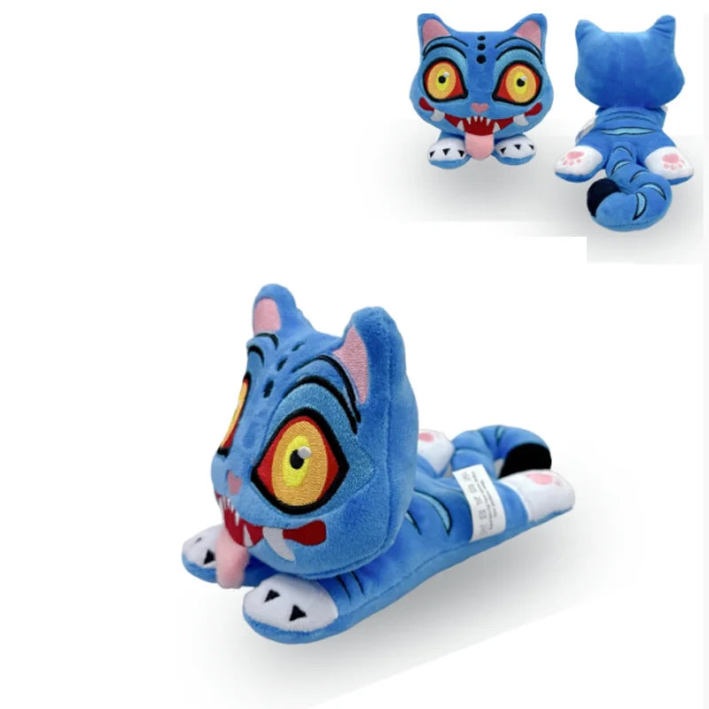 Demons Hunters Plush Cute Purple Tiger Black Hat Magpie With 3 Eyes Monster Hunt Girl Group Stuffed For Fans Gifts