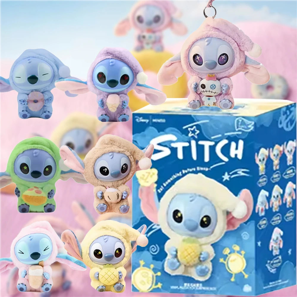 Hot Sales Stitch Blind Box Bag Eat Some Thing Before Sleep Series Vinyl Pendant Cute Doll Mystery Box Fluffy Doll Surprise Gift