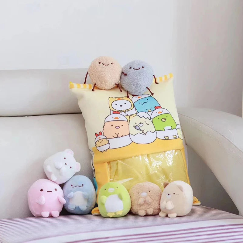 Sumikko Gurashi Plush Pillow  8 pcs  San-X