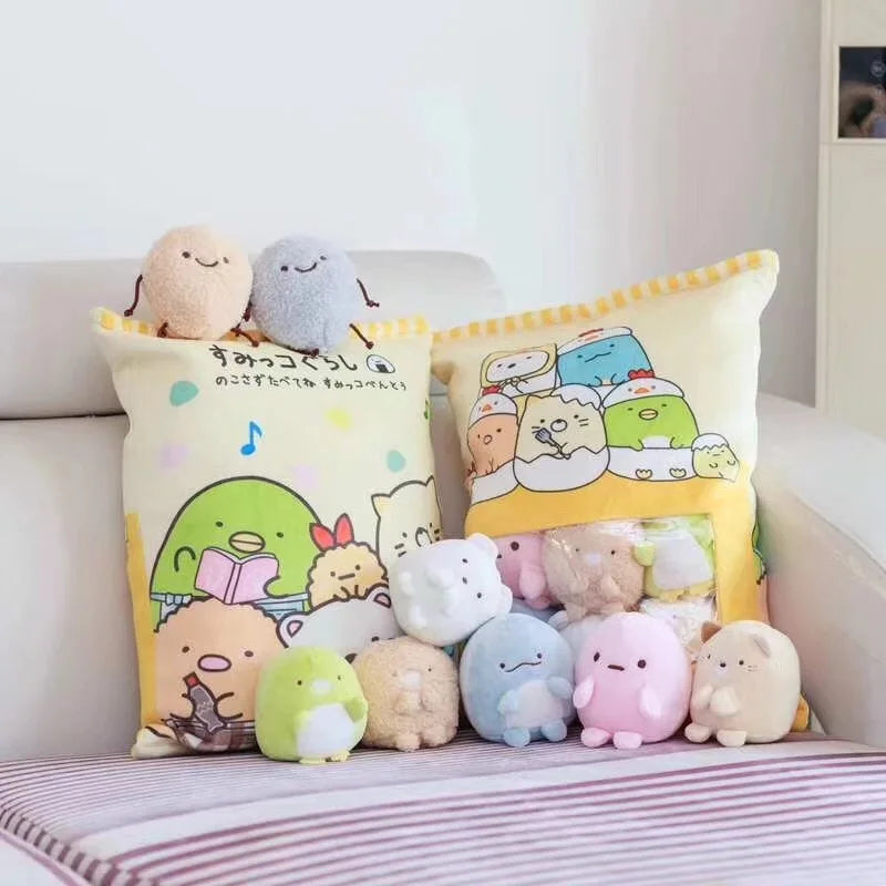 Sumikko Gurashi Plush Pillow  8 pcs  San-X